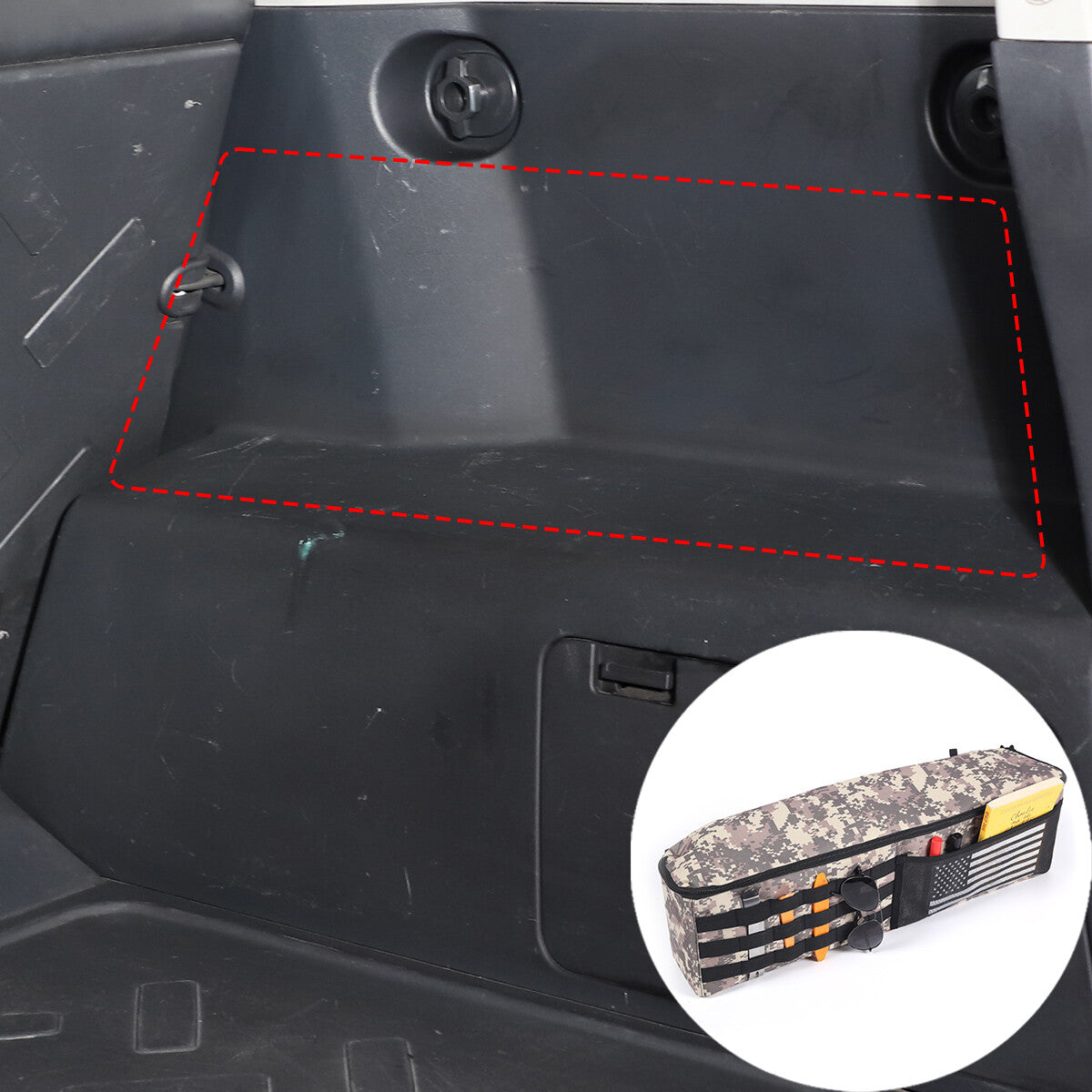For Toyota FJ Cruiser 07-21 Trunk Left& Right Side Multifunctional Storage Bag 3