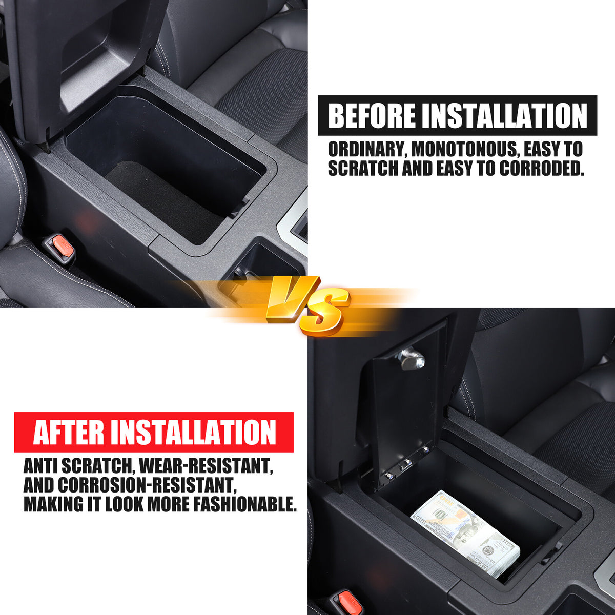 Center Armrest Safe Storage Lock Box TRAY For Toyota Land Cruiser LC250 24+ US 8