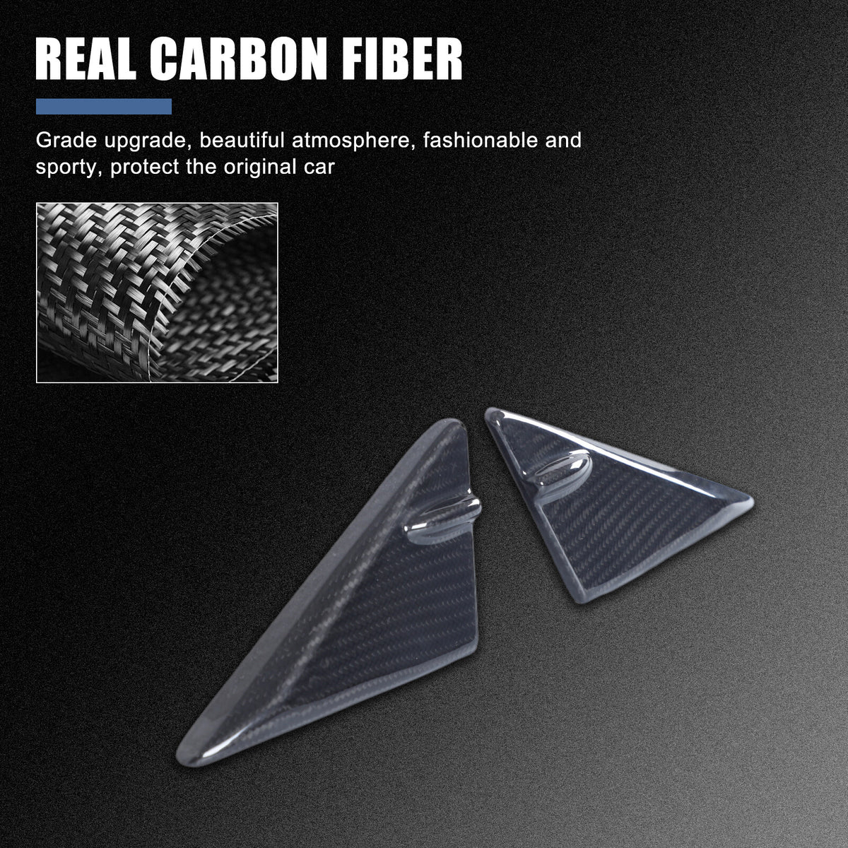 Real Carbon Front Triangle A-Pillar Cover For Lexus RC F GT3 Track ART 14-22 US 4
