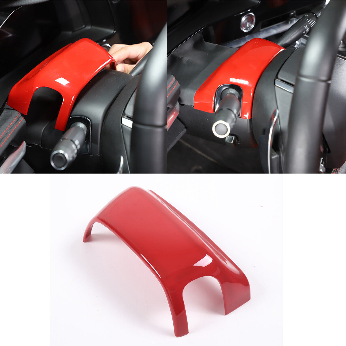 Red Full Interior Set Dash Panel Decor Cover Trim Kit For Corvette C8 2020-25 - Variants 6-10 39