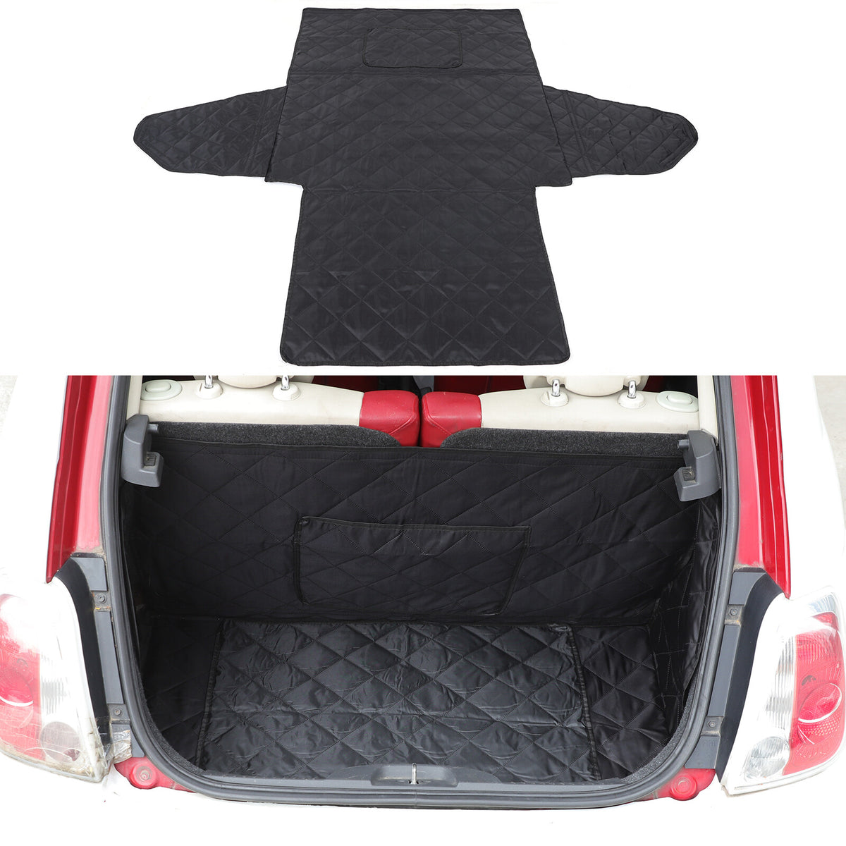 Dog Car Trunk Mat Hammock Boot Pet Seat Cover For Fiat 500 Abarth 595 07-15 US 1