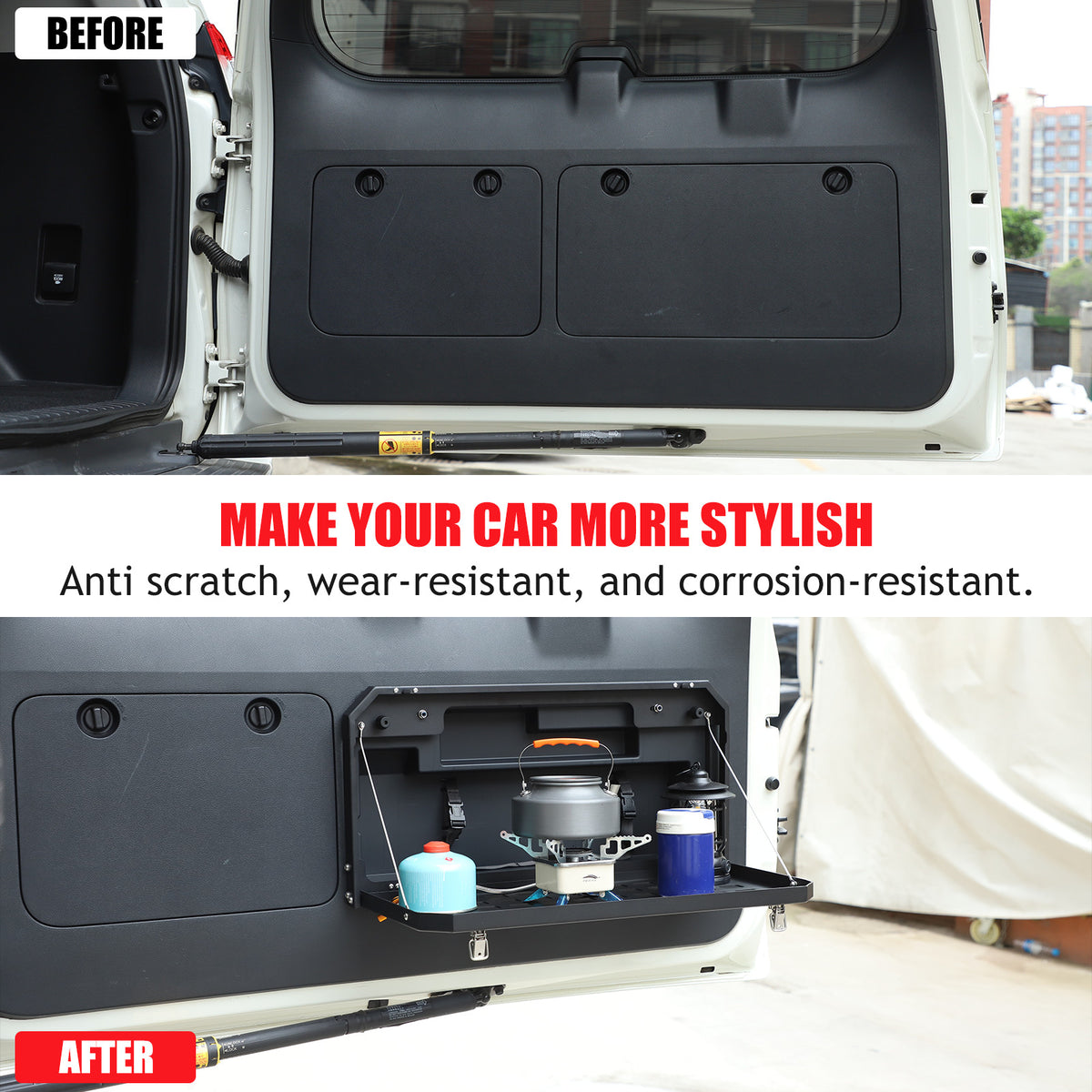 Tailgate Table Rear Door Foldable Car Shelf For Toyota Land Cruiser Prado 10-23 18
