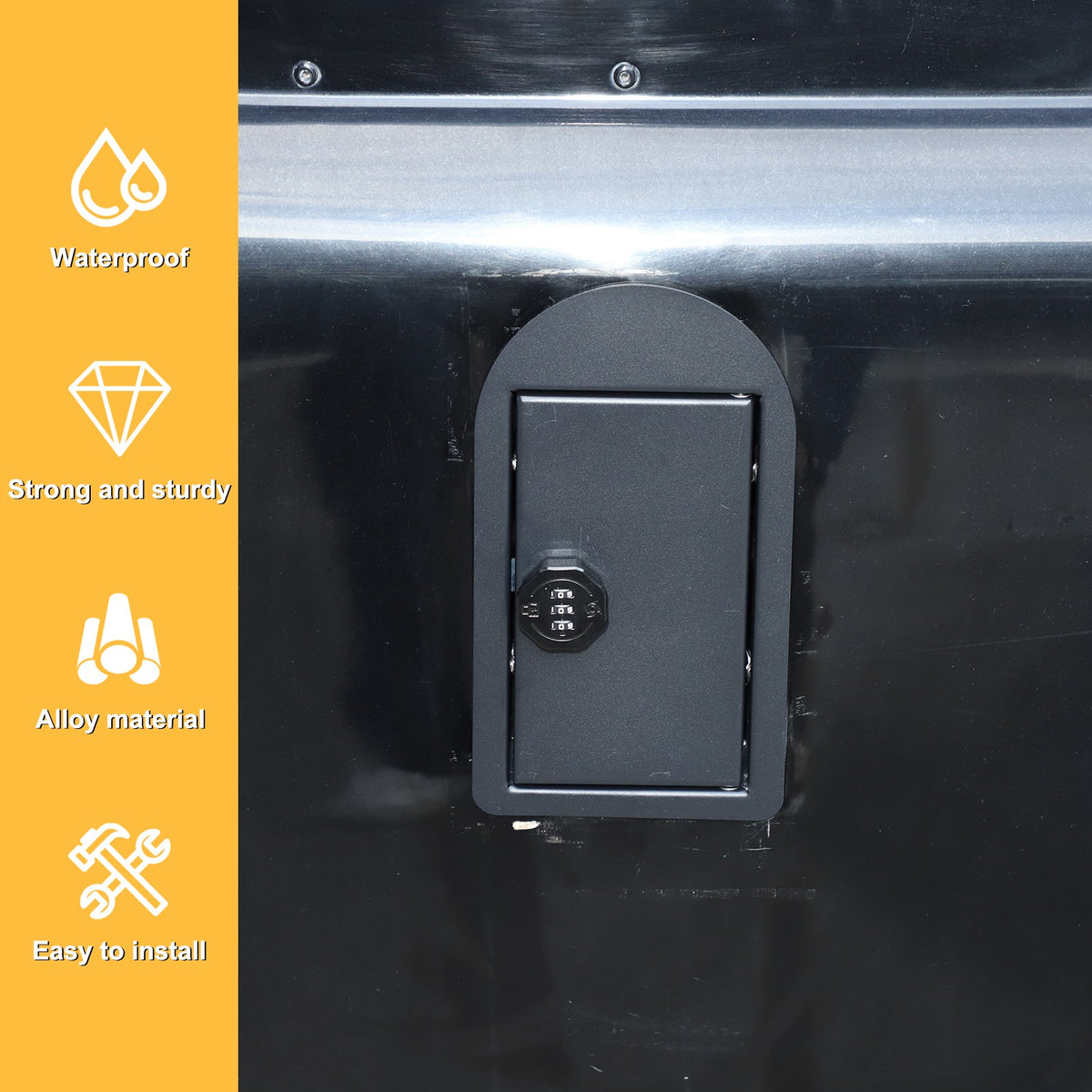 Carbon Steel Fuel Tank Cap Anti-Theft Lock Trim For LR Defender L663 04-18 US 20