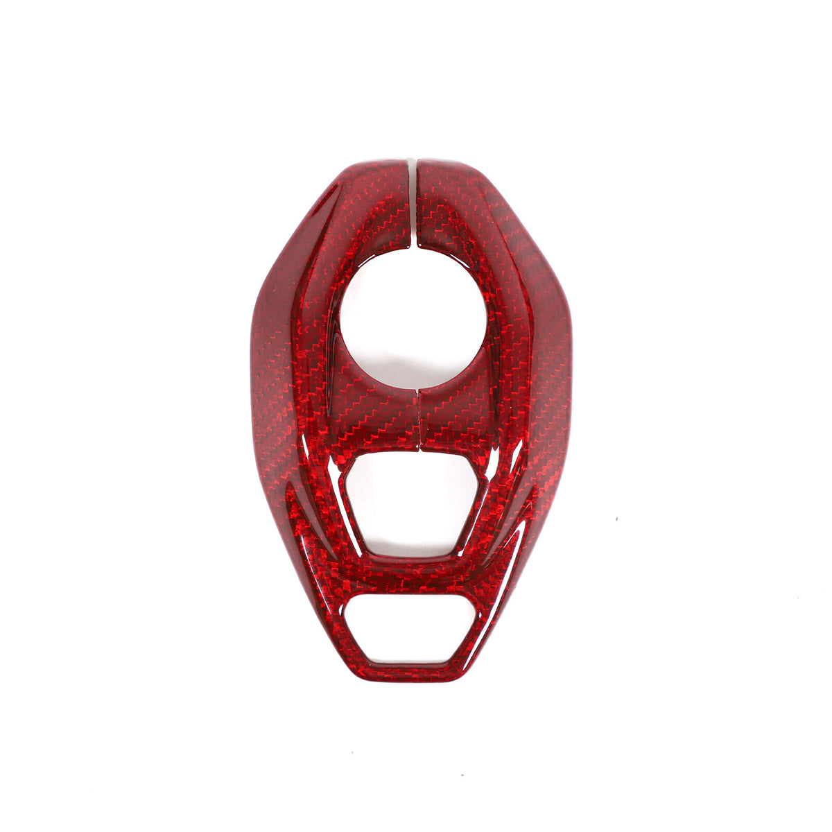 Red Real Carbon Fiber Console Gear Base Cover Trim For Lotus Emira V6 I4 2023-25 17