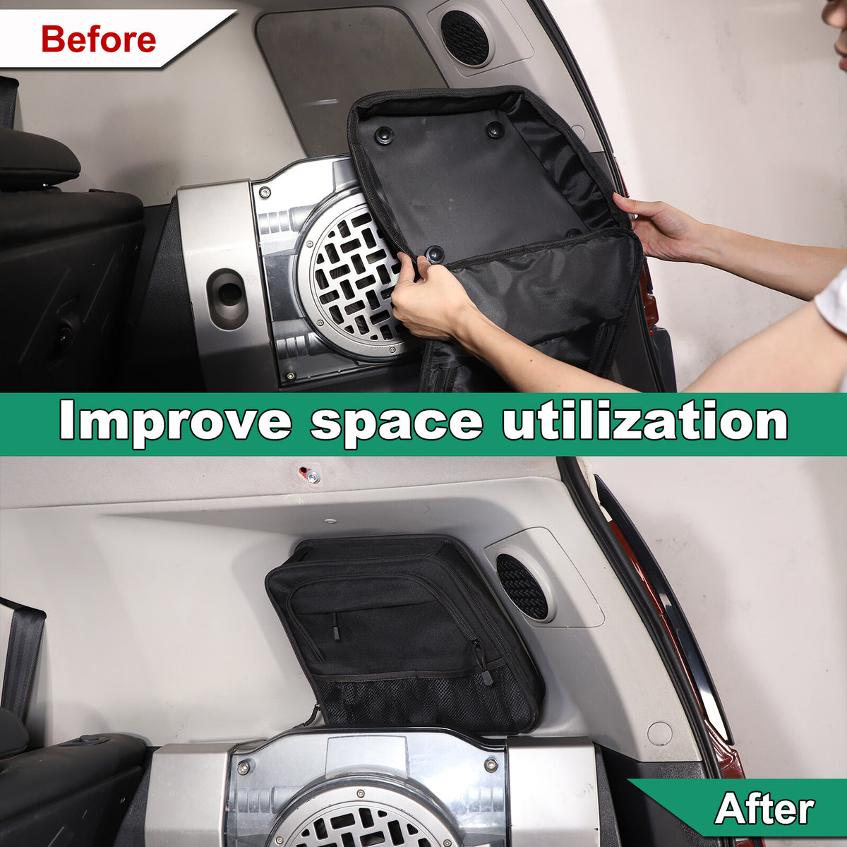 For Toyota FJ Cruiser 2007-2021 Trunk Right Window Storage Bag Storage Bag 18
