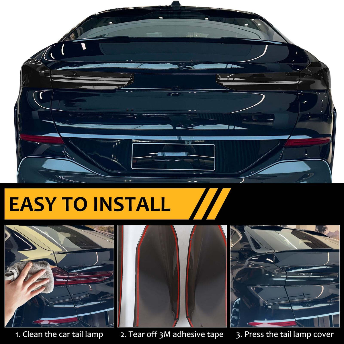 Smoked Rear Tail Light Guard Decor Cover Trim Bezels For BMW X6 G06 2020-2026 US 5