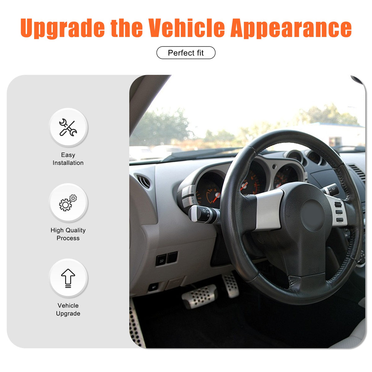 ABS Carbon Fiber Dashboard Instrument Top Trim For Nissan 350Z Z33 2003-06 US 19