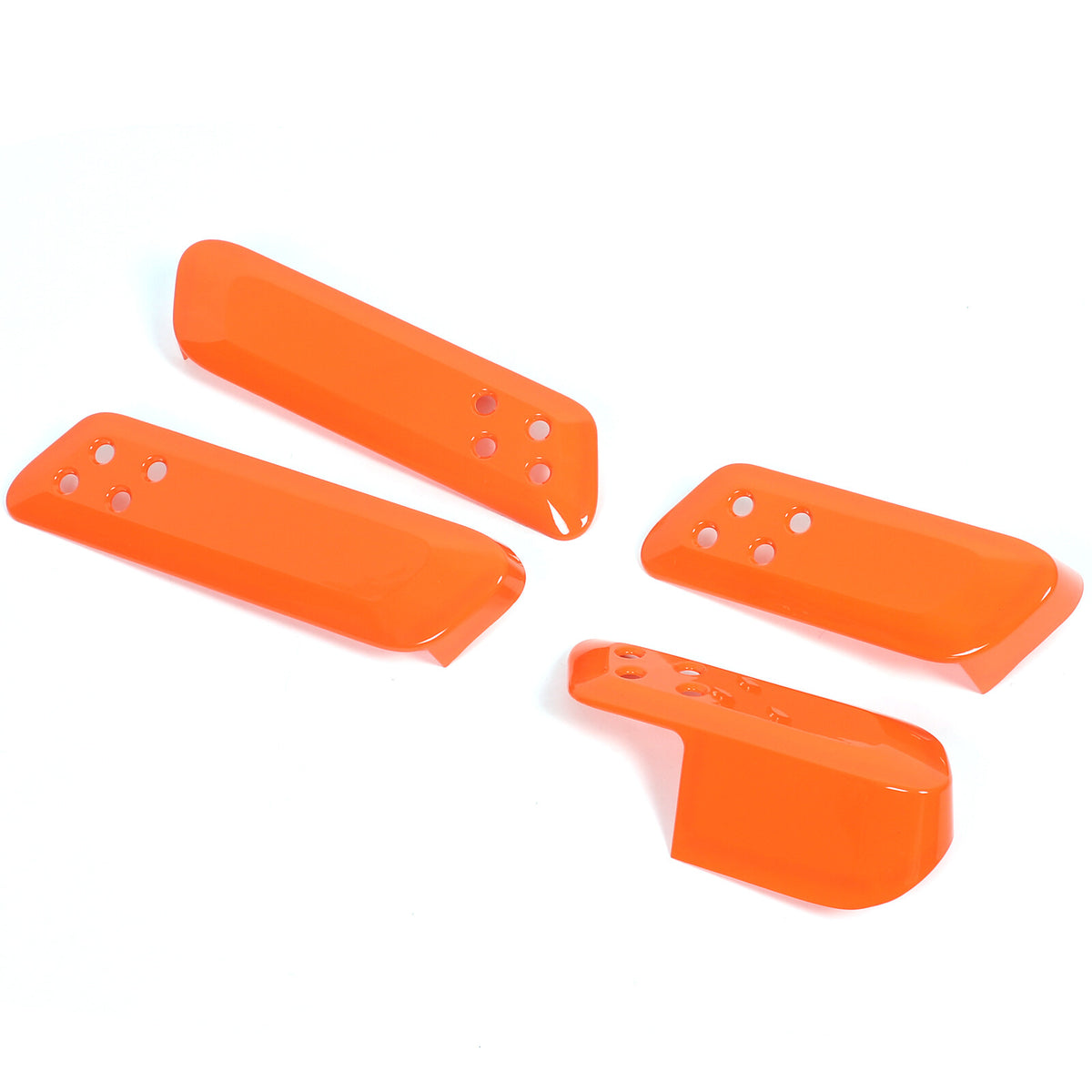 Orange ABS Interior Door Handle Panel Trim For Ford Maverick 2022+ US 9