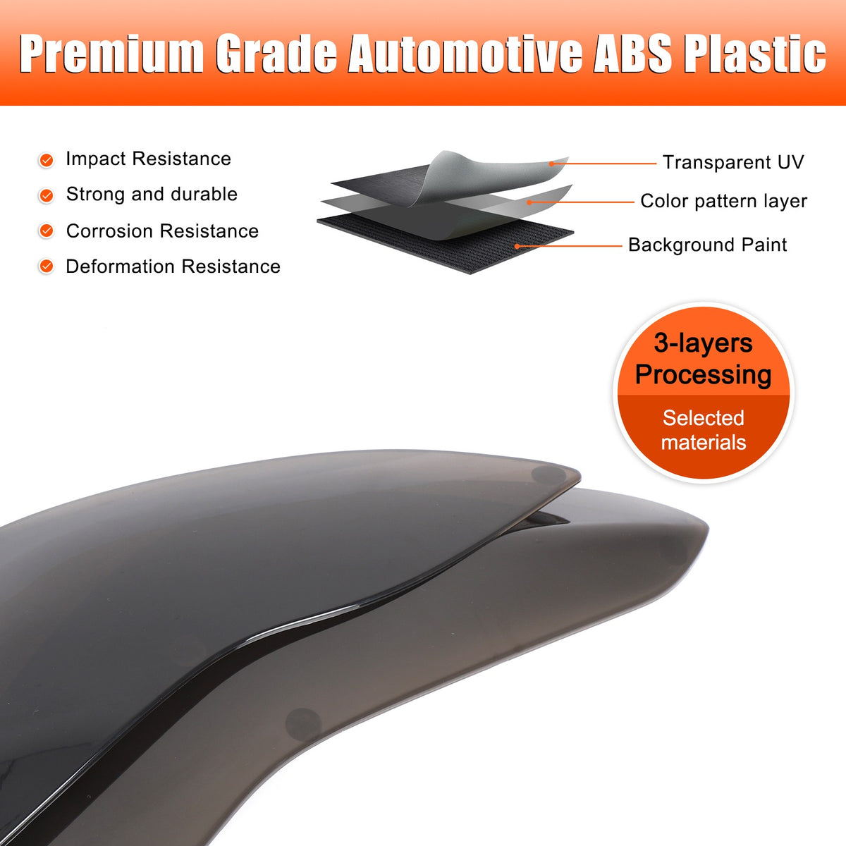 Transparent Gray Smoked Front Headlight Trim Cover For Tesla Model 3/Y 17-22 US 8