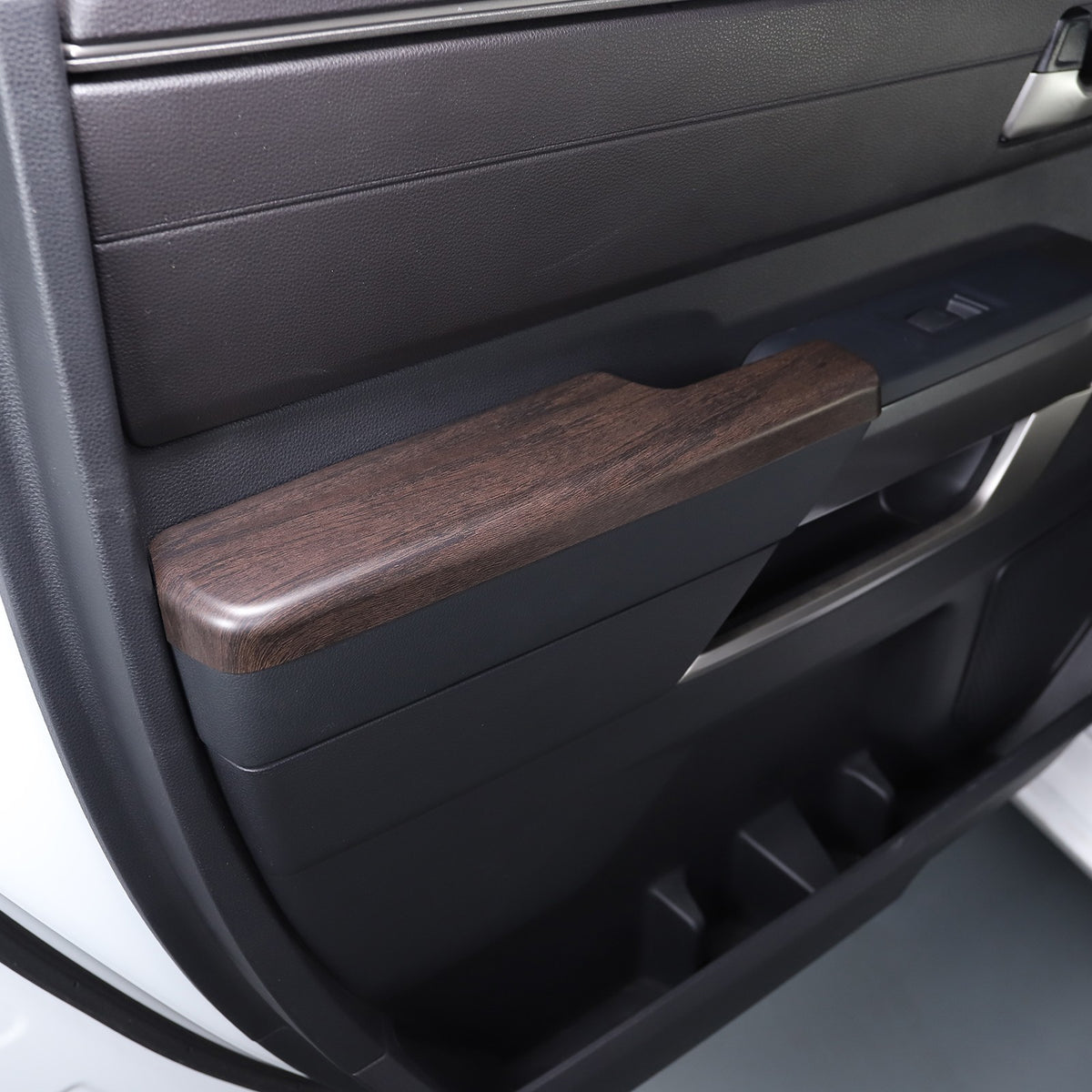 Oak Grain Door Elbow Armrest Trim Cover For Toyota Tundra Sequoia 2022-24 US 15