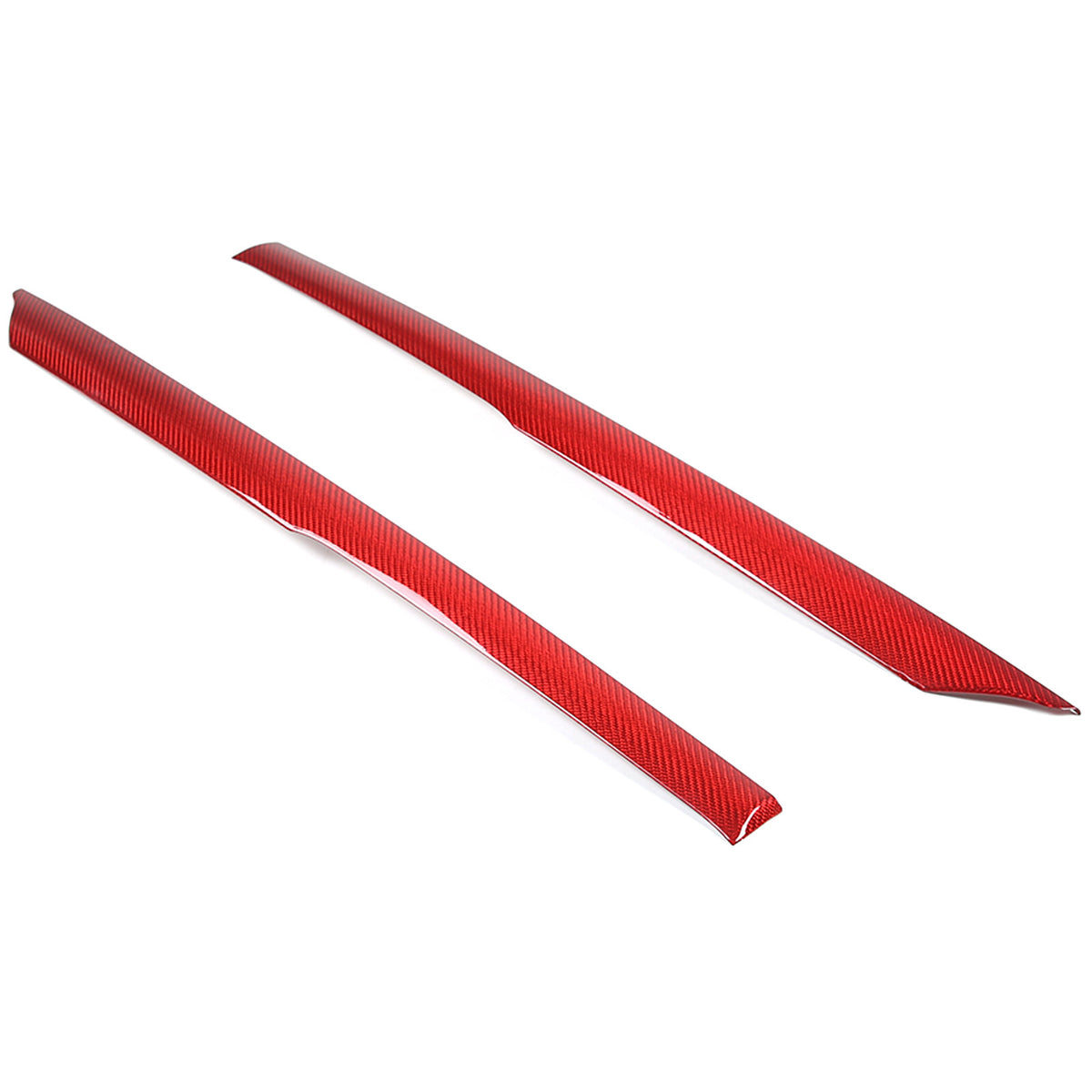 Red Carbon Fiber Exterior Windshield A-Pillar Cover Trim For Corvette C6 05-13 13