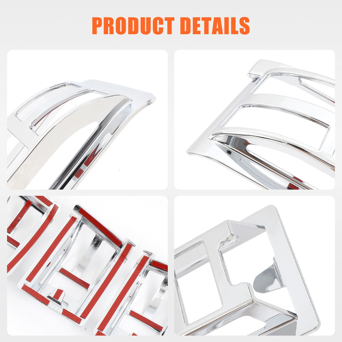 Silver Chrome Exterior Door Handle Mirror Hood Vent Trim Kit For Hummer H2 03-09 115
