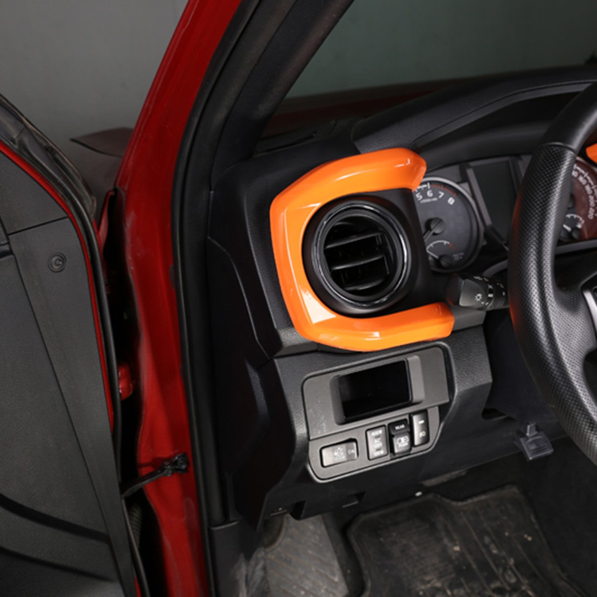Orange ABS Dashboard Instrument Panel Trim For Toyota Tacoma 2016-2022 12