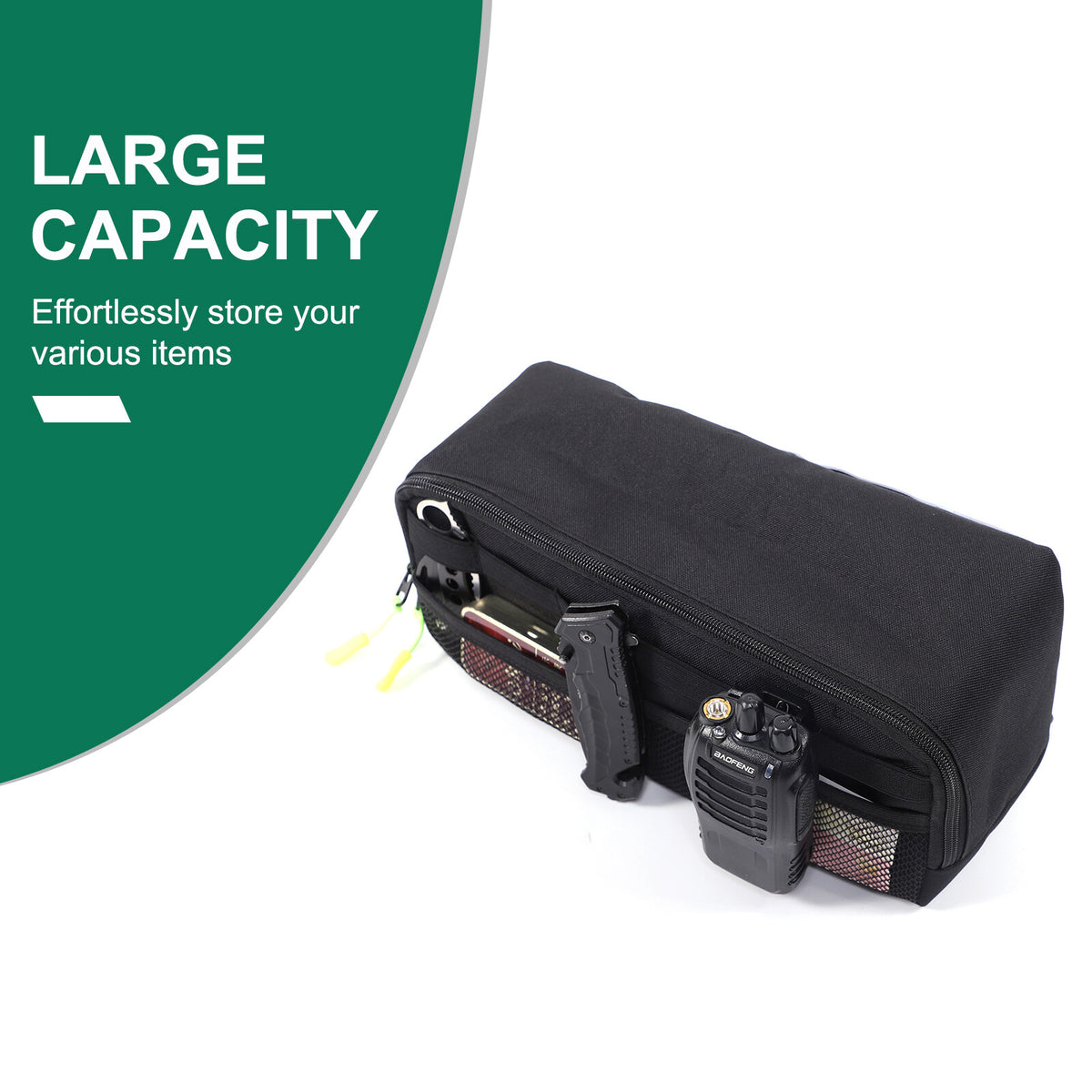 Rear Trunk Left & Right Side Storage Bag Organizer For Toyota Prado FJ120 03-09 10