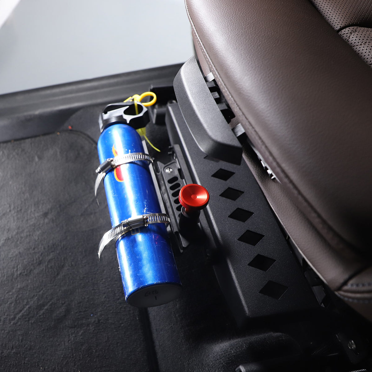 Black Aluminum Seat Fire Extinguisher Bracket For BMW X3 G01 2018-2023 US 13