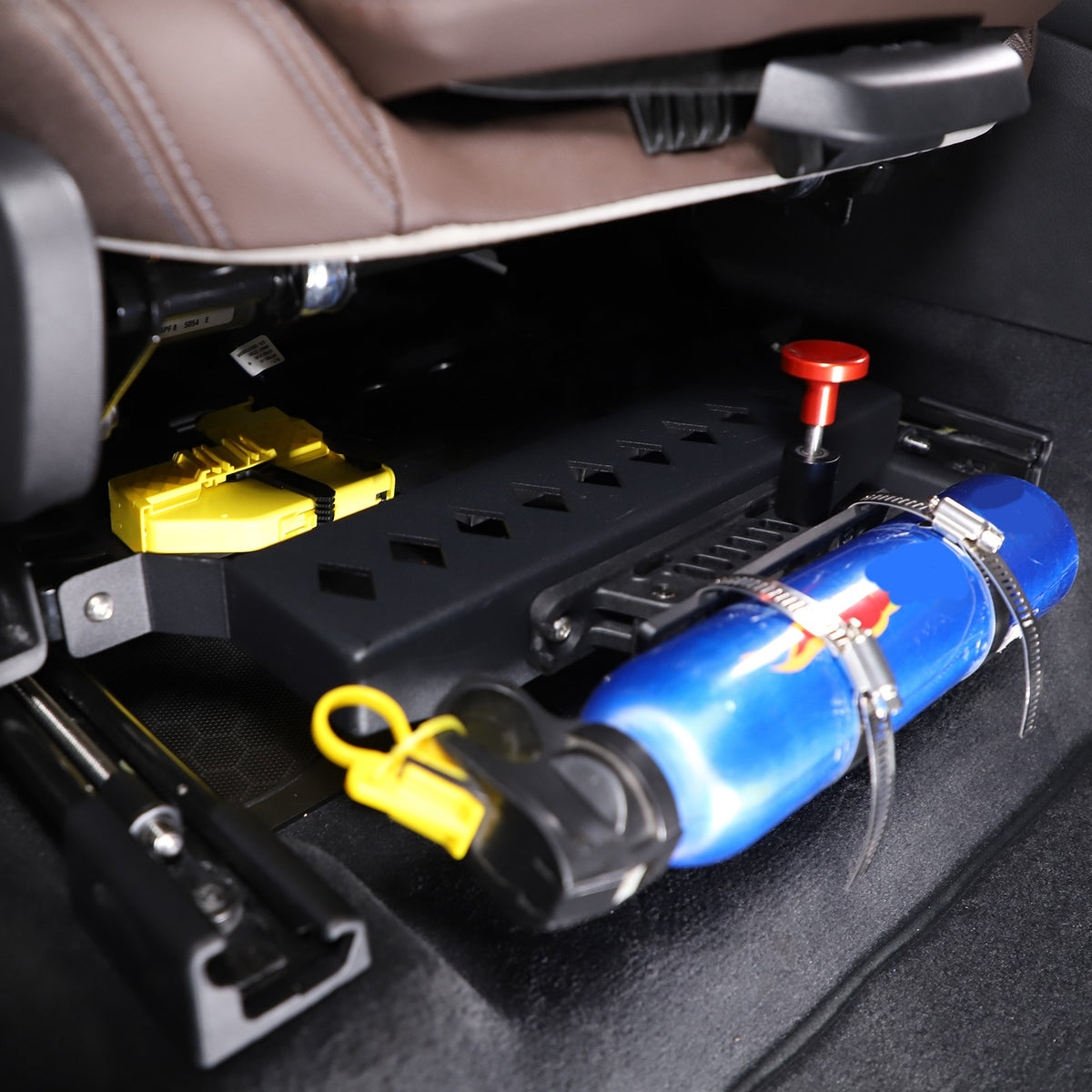 Black Aluminum Seat Fire Extinguisher Bracket For BMW X3 G01 2018-2023 US 12