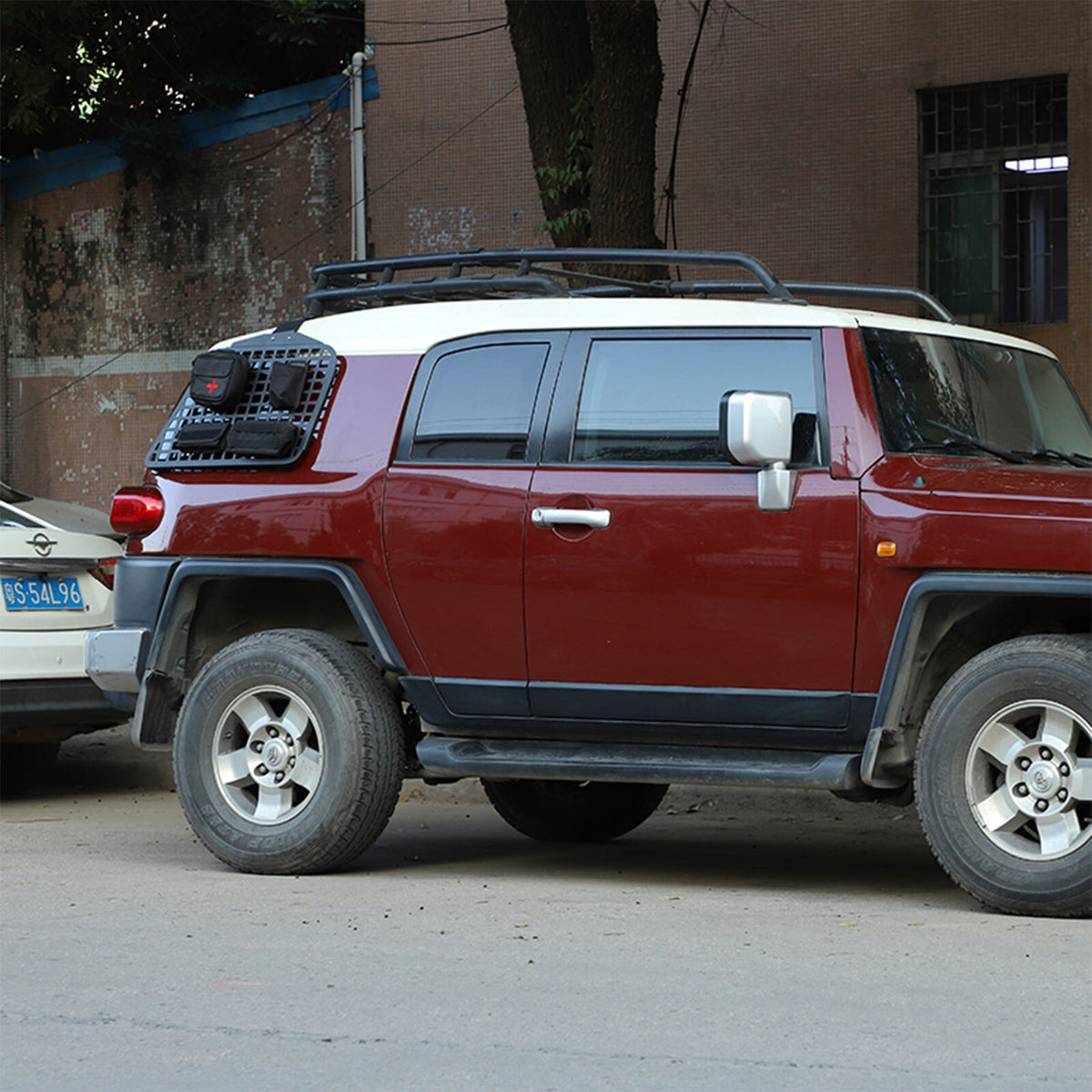 Right Side Exterior Rear Door Window Panel Trim for Toyota FJ Cruiser 2007-21 2
