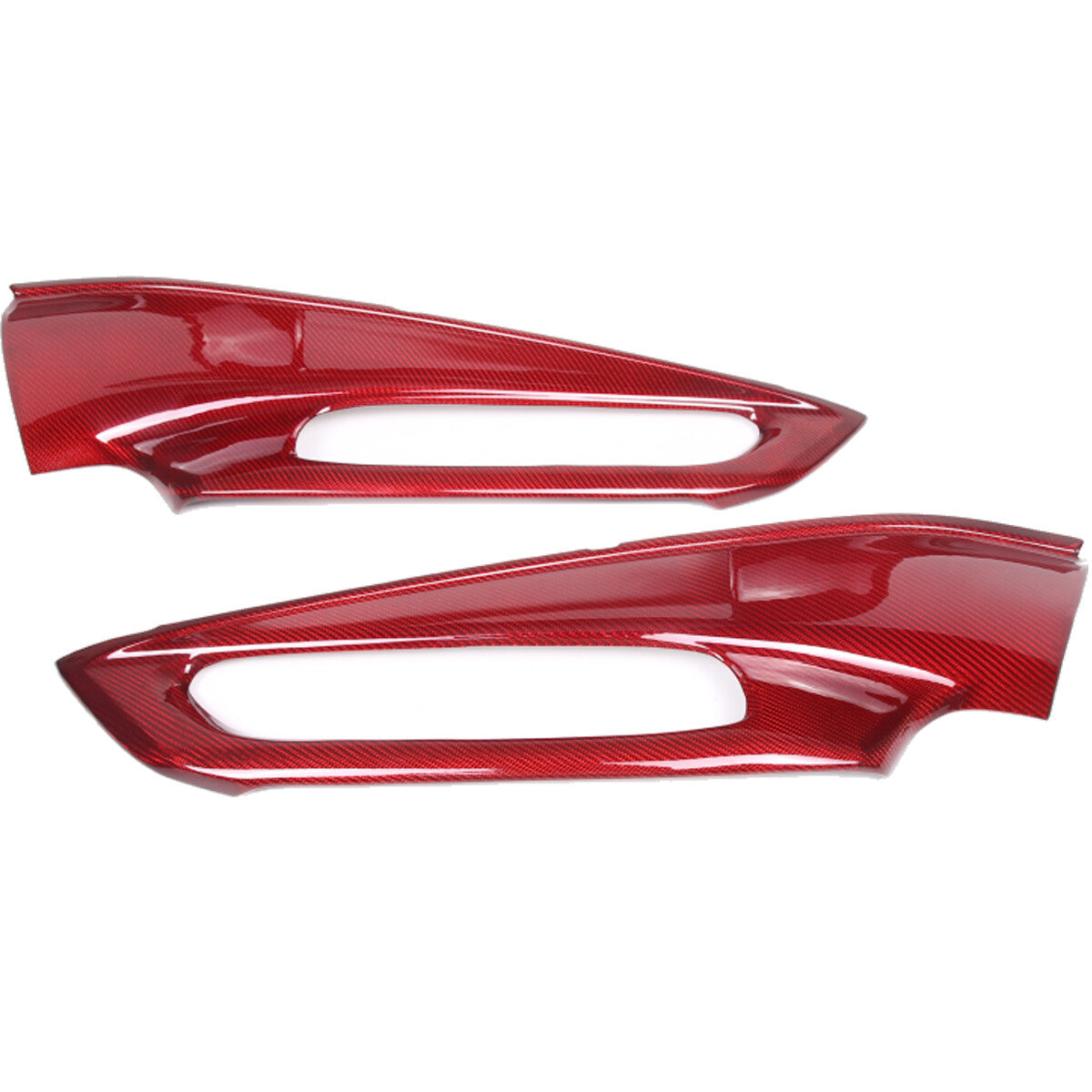 Red Interior Carbon Fiber Trim For C8 CORVETTE Stingray Door Panel Button Frame 1