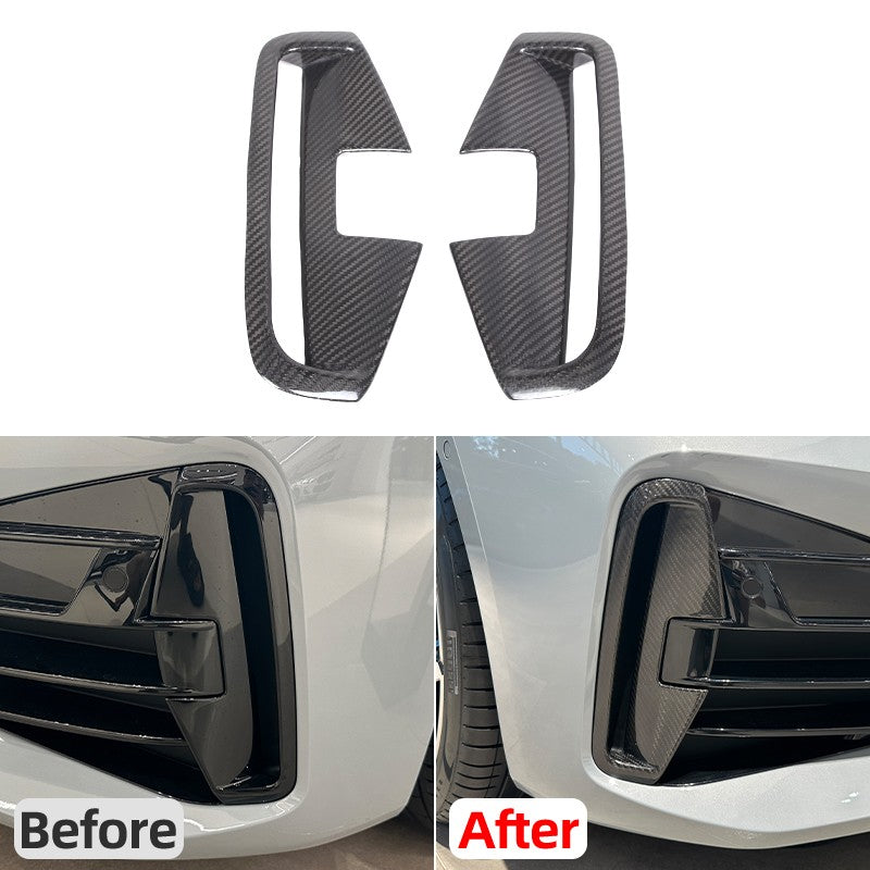 Real Carbon Fiber Front Fog Light Trim For BMW BMW 4 Series G22 Coupe 22+ US 4