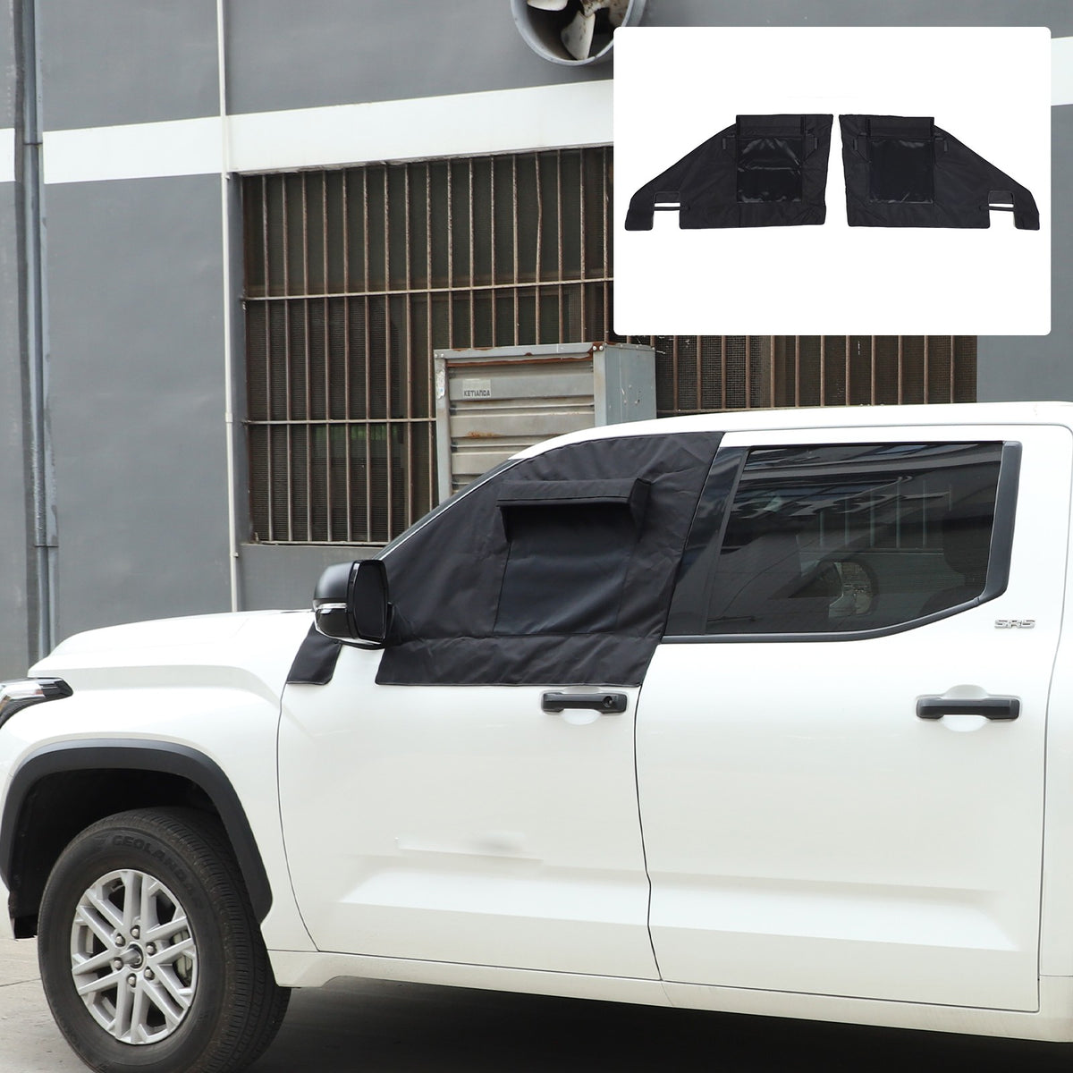 Front Window Sun Shade Sun Visor Protector Sunshade For Toyota Tundra 2022+ 1
