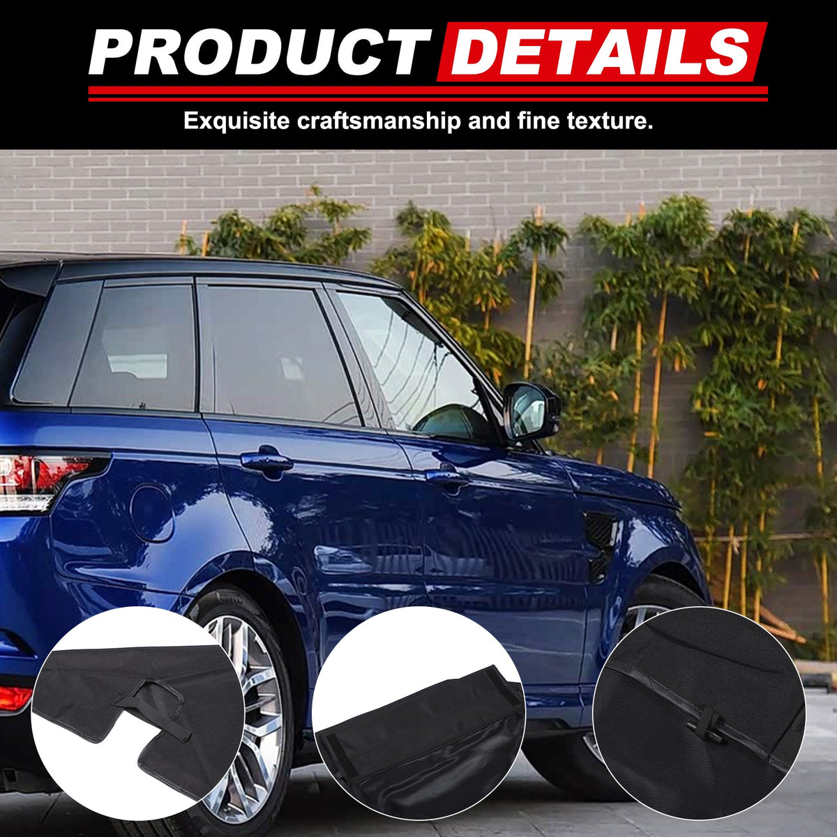 Car Front Window Screen Sun Shade Cover Mesh For LR Range Rover Sport L494 14-22 10