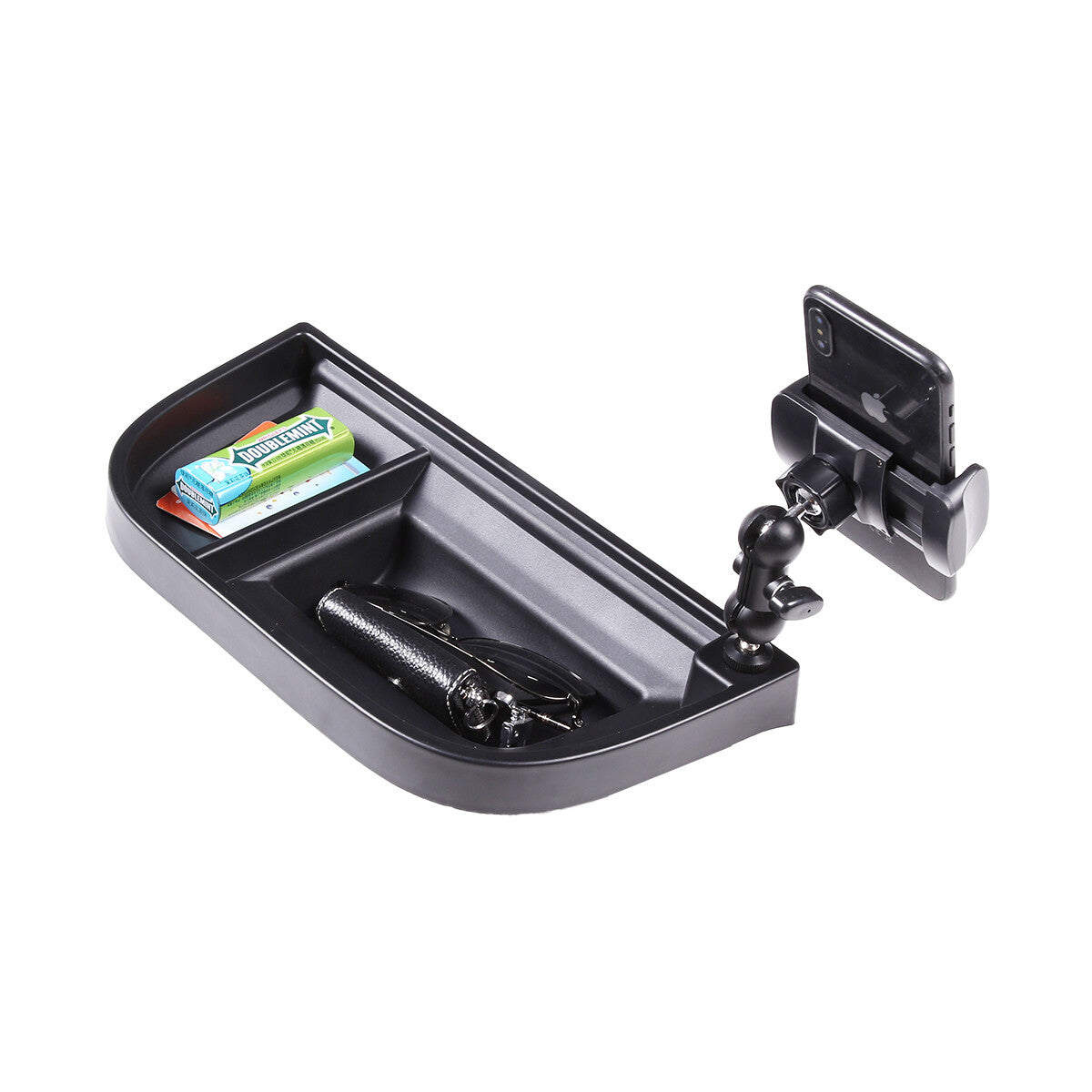Dashboard Cell Phone Holder Mount with Storage Tray Box for Ford Maverick 2022+ 11