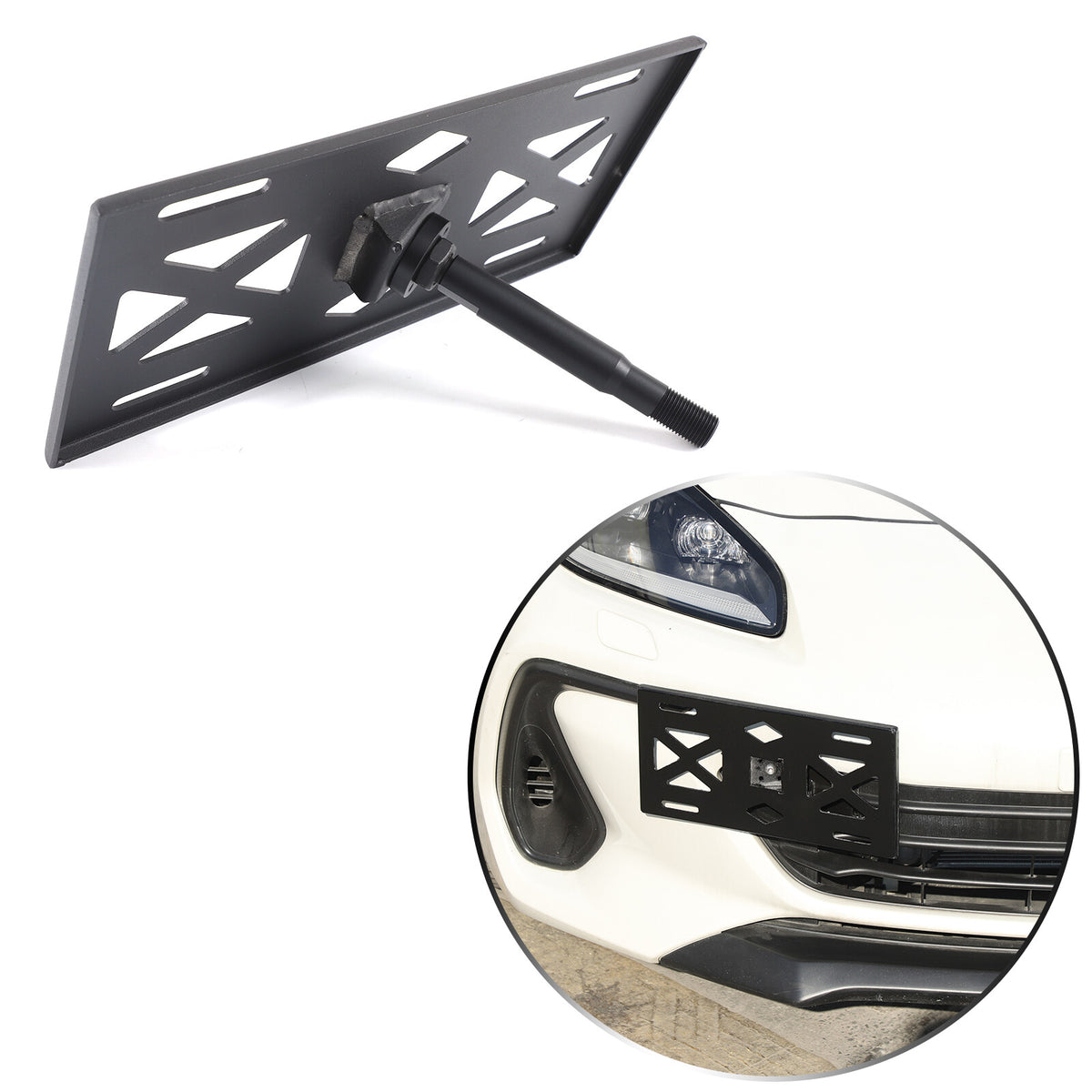 Front Bumper Tow Hook License Plate Mount Bracket For Subaru BRZ 2022+ 14