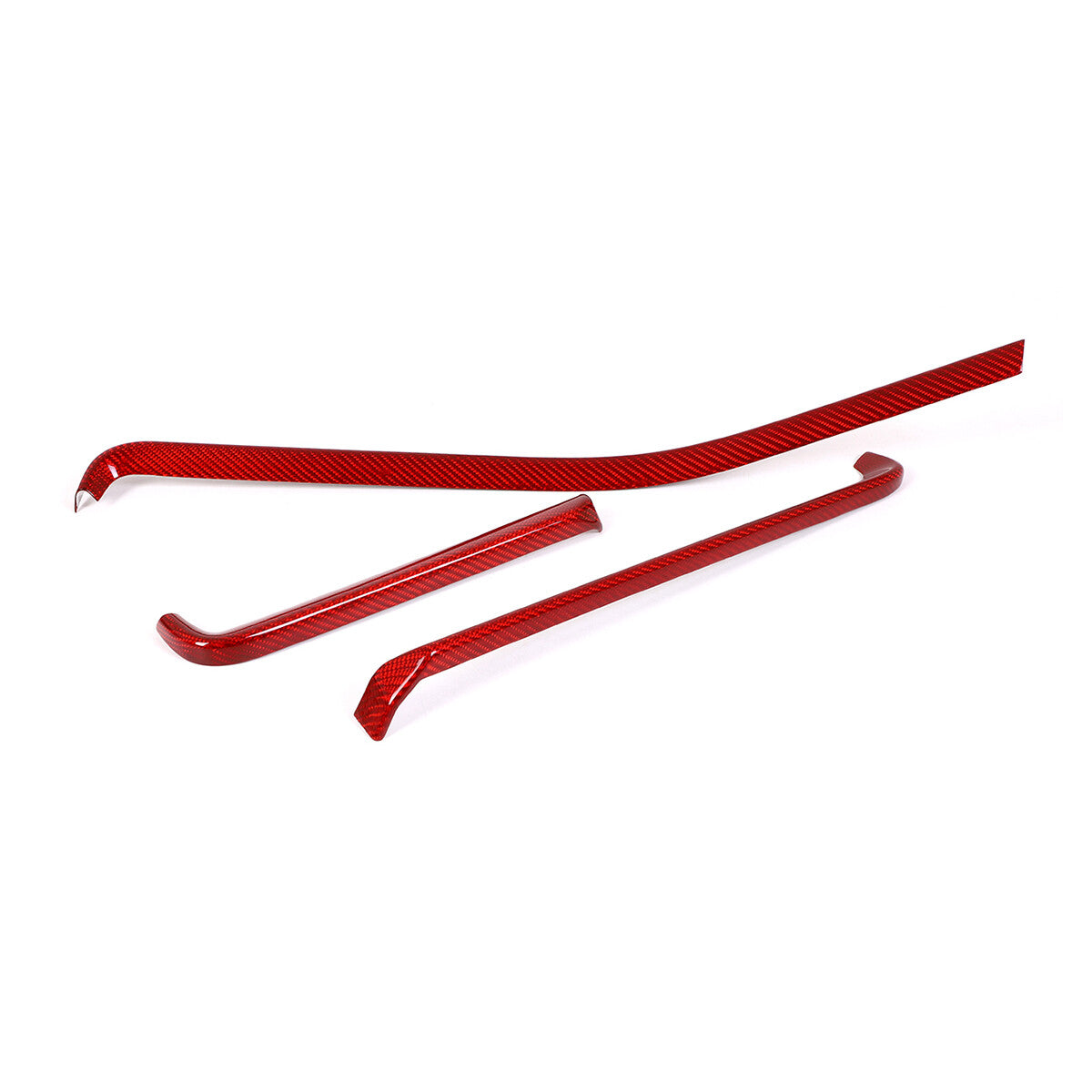 Red Real Carbon Fiber Full Interior Set Decor Trim Kit for Corvette C8 20-25 - Styles 1-5 33