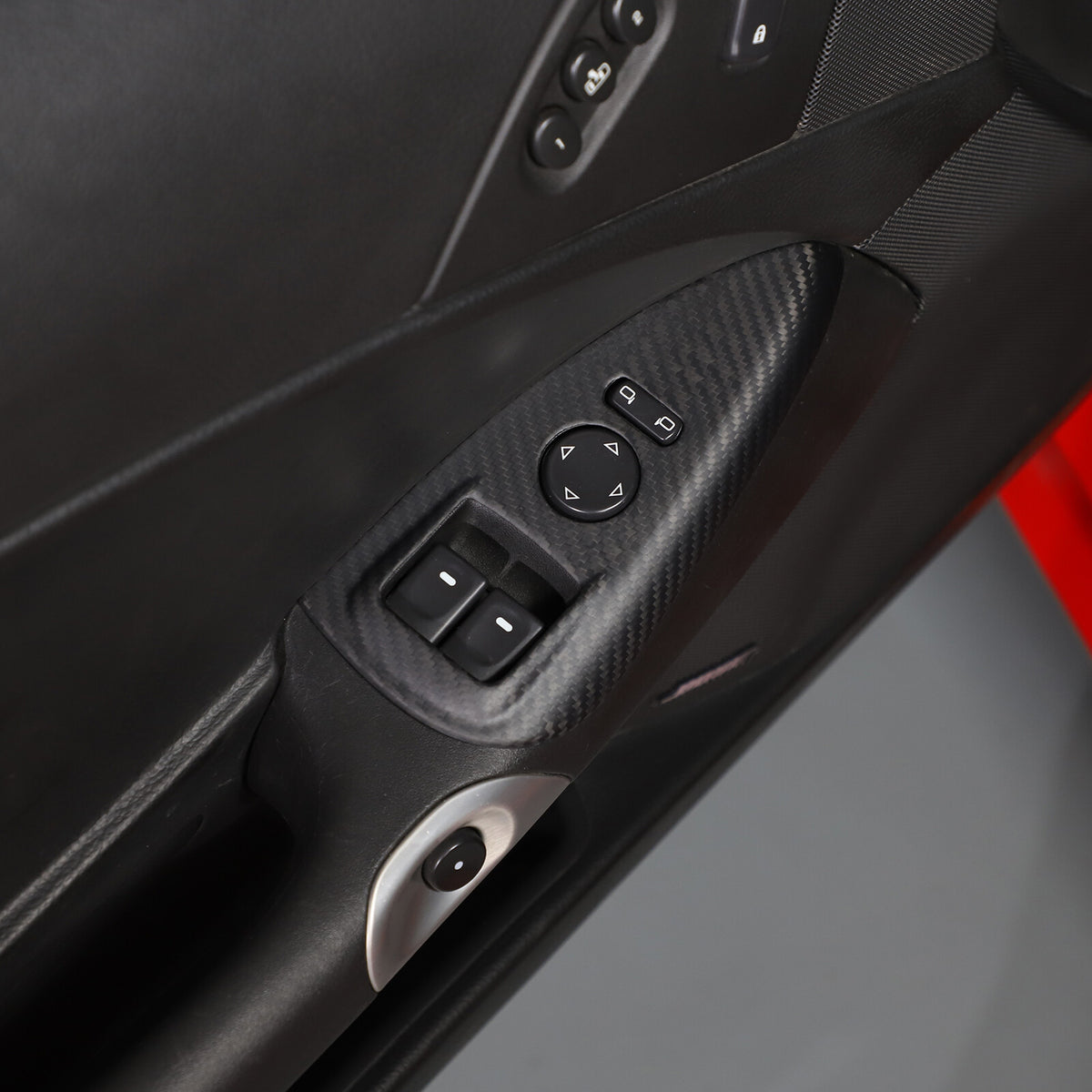 Matte Dry Real Carbon Fiber Center Console Trim Cover For Corvette C6 2005-13 81
