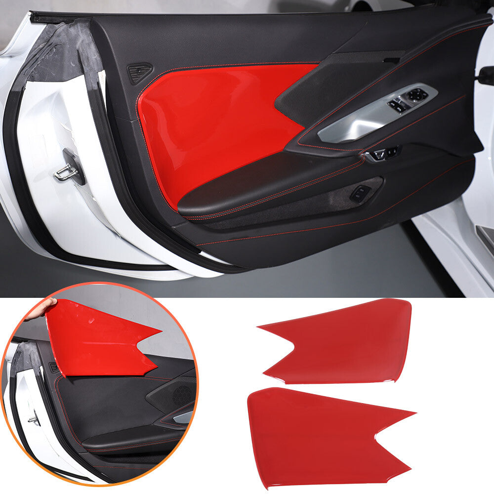 Red Full Interior Set Dash Panel Decor Cover Trim Kit For Corvette C8 2020-25 - Variants 1-5 27