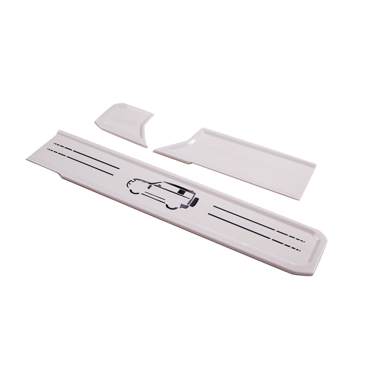 ABS Car Graphic White Dashboard Trim Kits For Land Rover Defender 90 110 2020-23 8