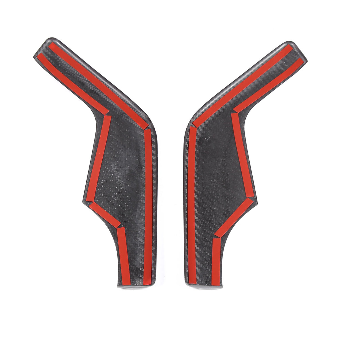 Real Carbon Fiber Interior Dashboard Side Panel Cover Trim Set For Corvette C8 16