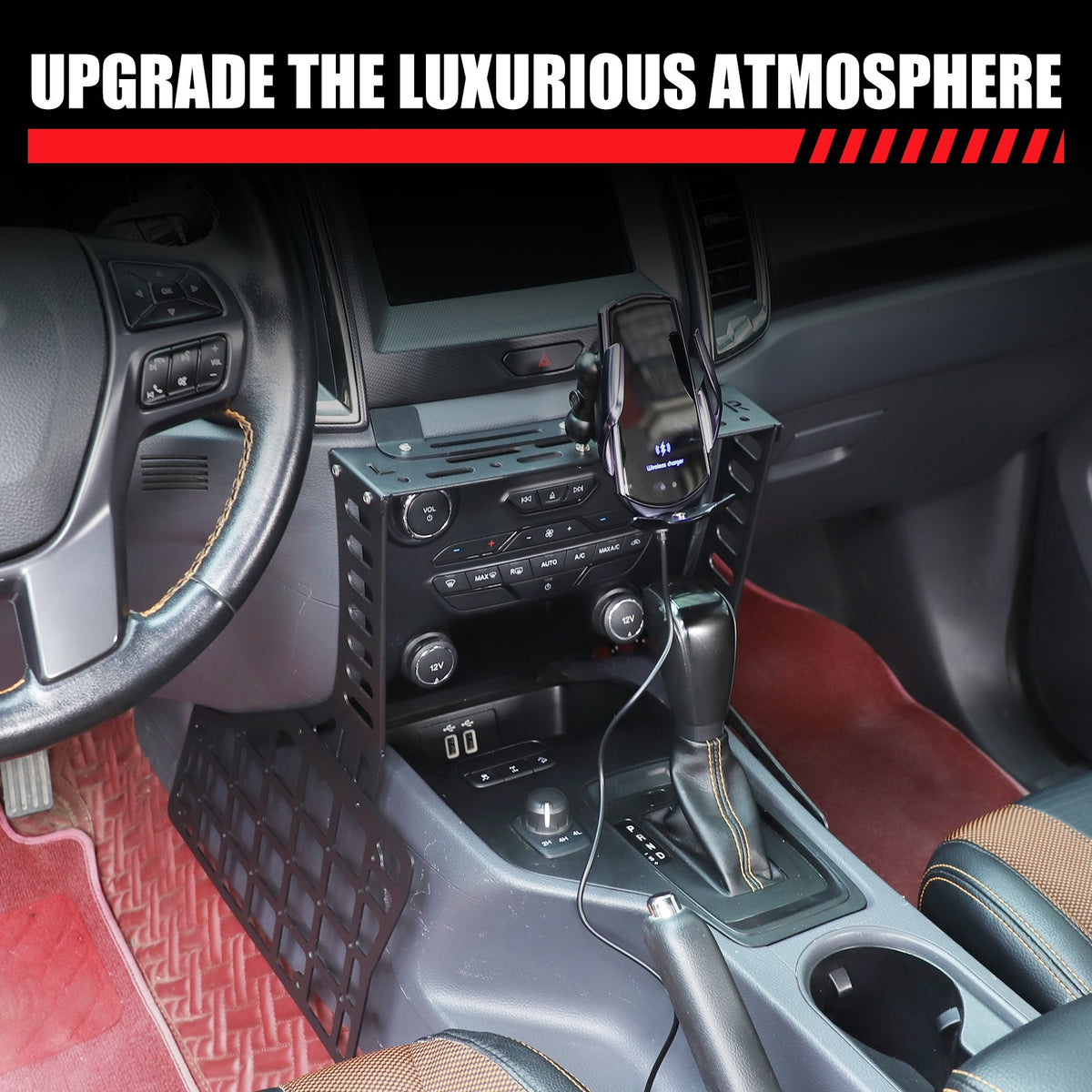 Wireless Center Gear Shift Extension Platform For Ford Ranger T7 T8 2015-2022 13