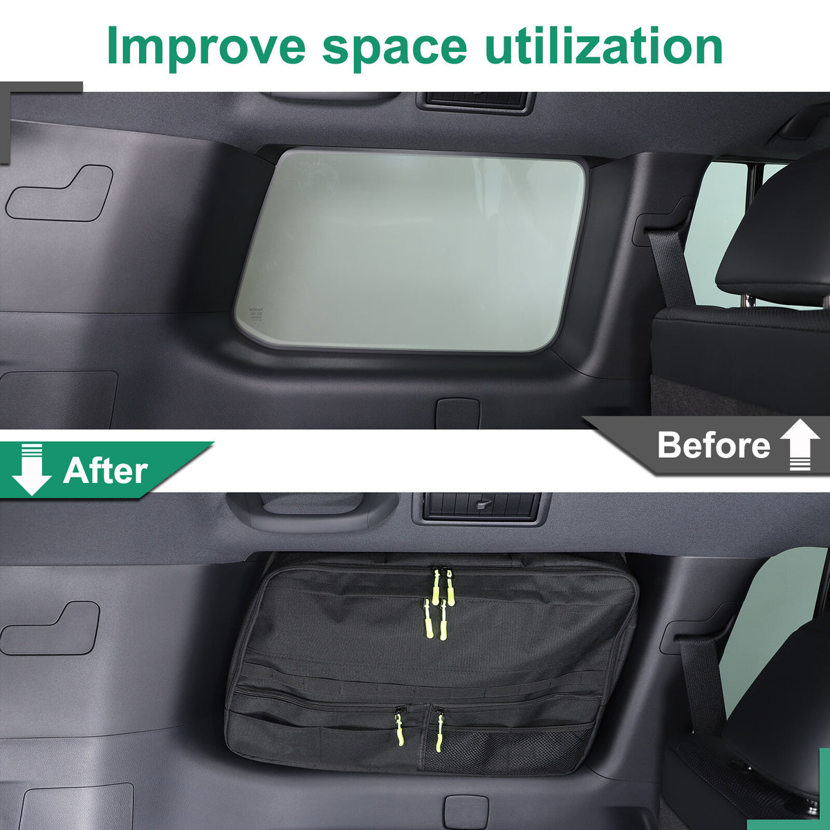 Rear Window Left Side Storage Bag Packet For Toyota Land Cruiser LC250 24+ 17