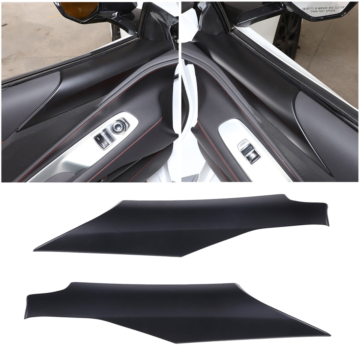 Matte Black ABS Full Interior Set Cover Trim Kit For Corvette C8 2020-25 - Styles 1-5 72