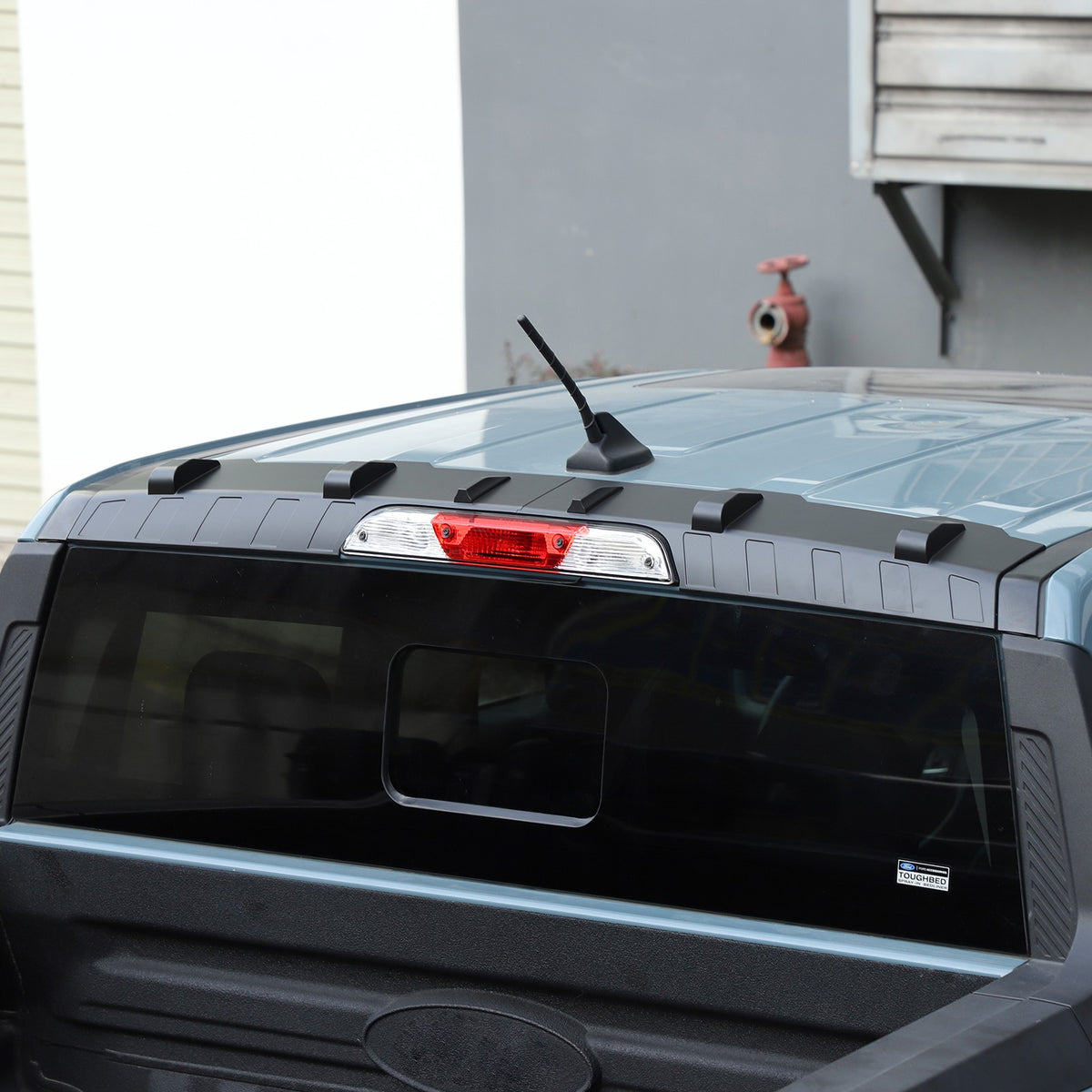 Matte Black ABS Roof Rear Spoiler Trim For Ford Maverick 2022+ 2