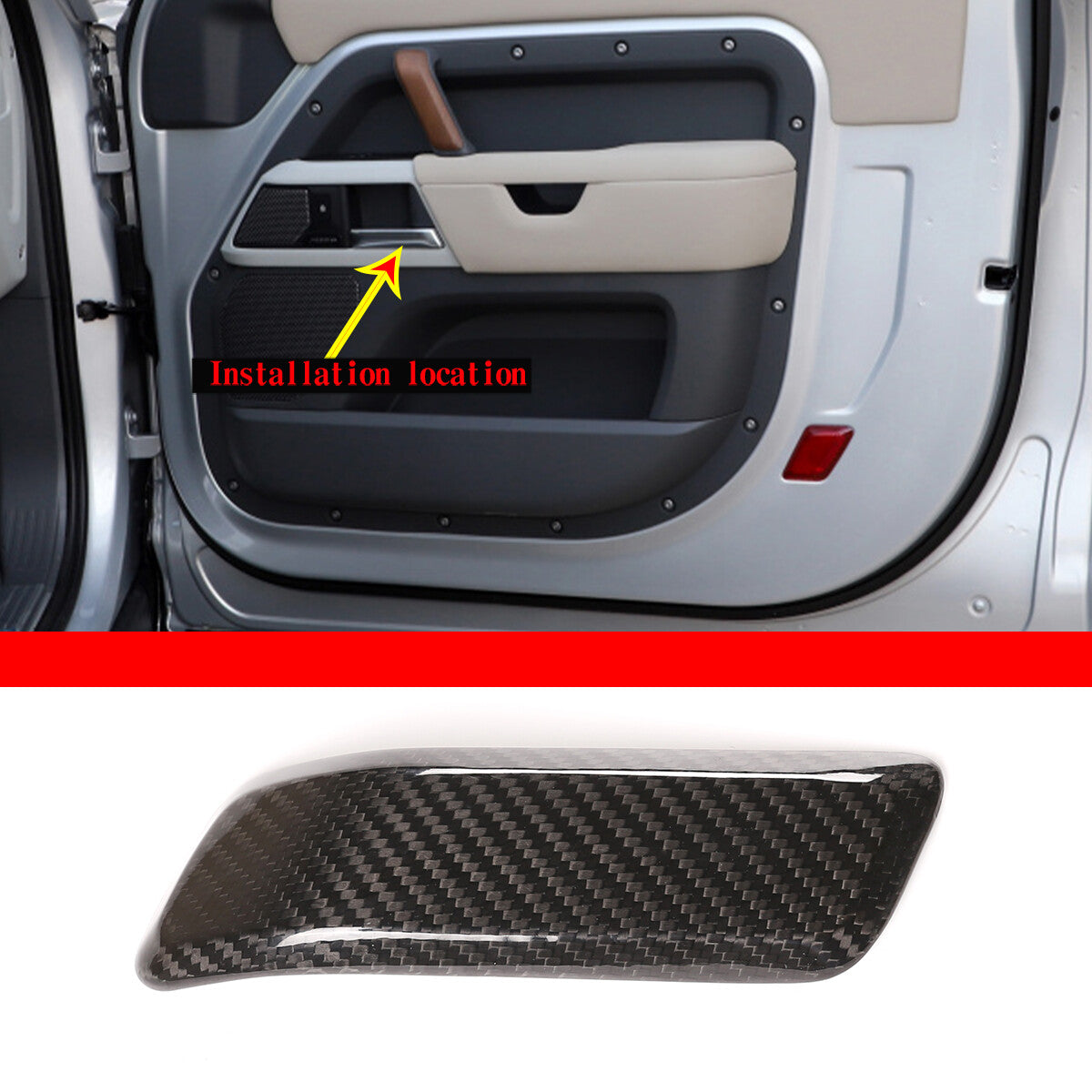 Real Dry Carbon Fiber Full Interior Trim Set For LR Defender 90 110 L663 20-23 36