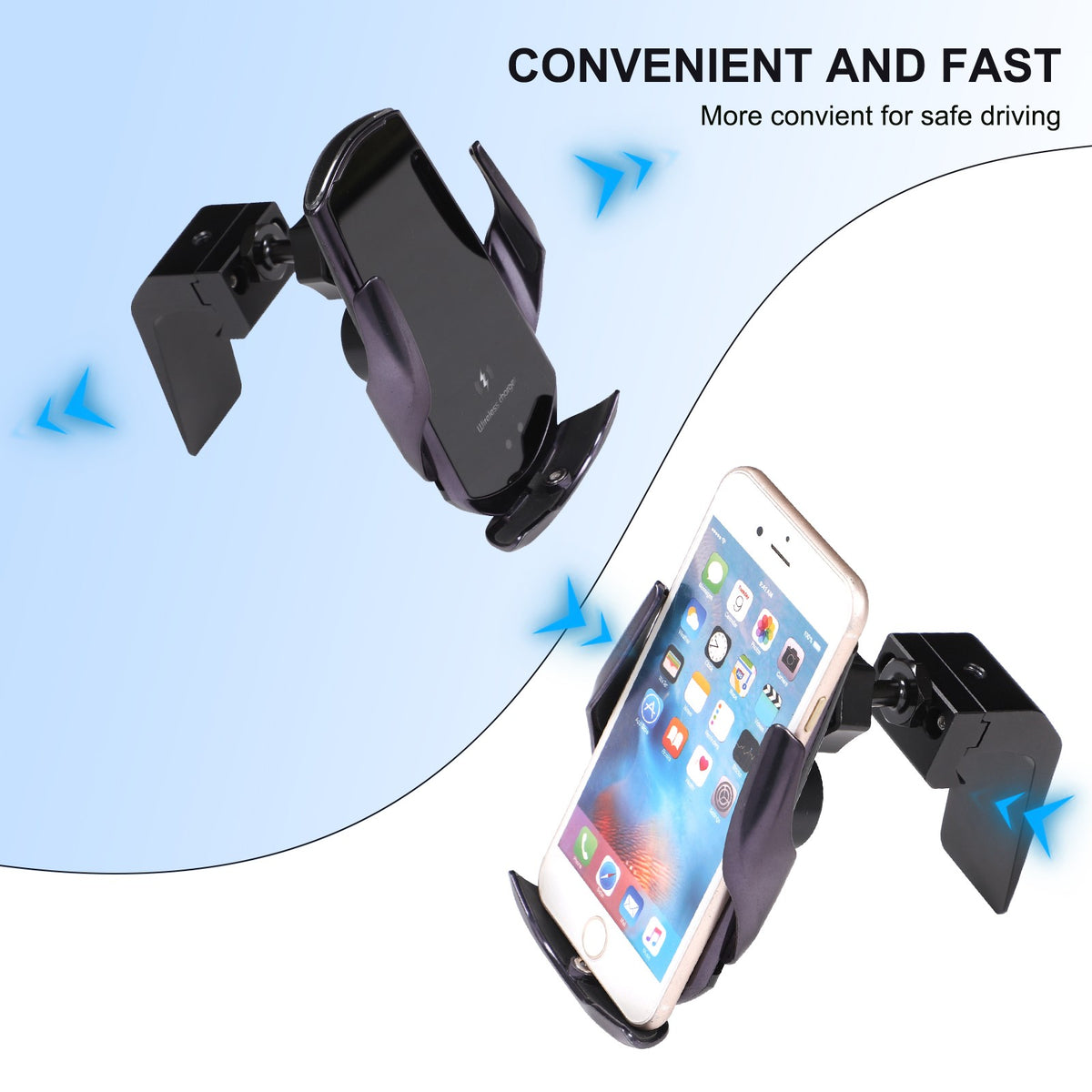 Wireless Navigation Screen Phone Mount Holder For Toyota LC250 Prado 2024+ 15