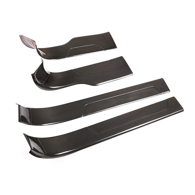 Real Carbon Fiber Door Sill Guard Cover Trim Strip For Lamborghini Urus 18-23 4