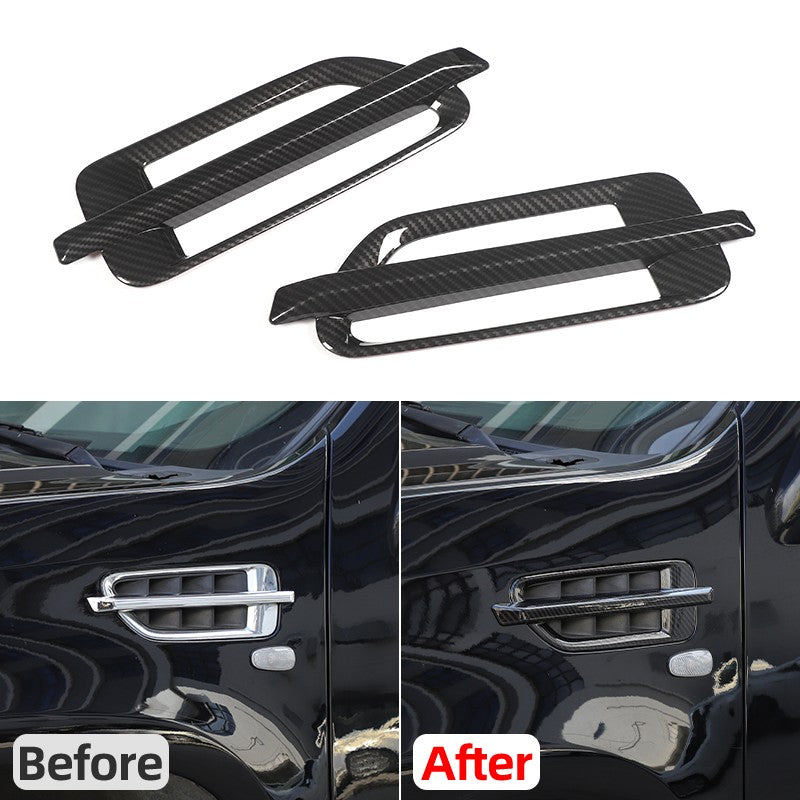 Carbon Fiber ABS Side Fender Airvent Trim For Cadillac Escalade 2007-2014 US 24