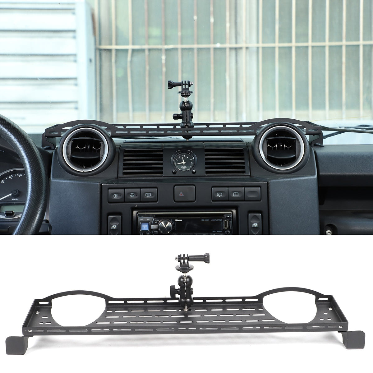 Dashboard Phone Holder Mount Bracket Storage Box Tray For LR Defender L316 04-18 11