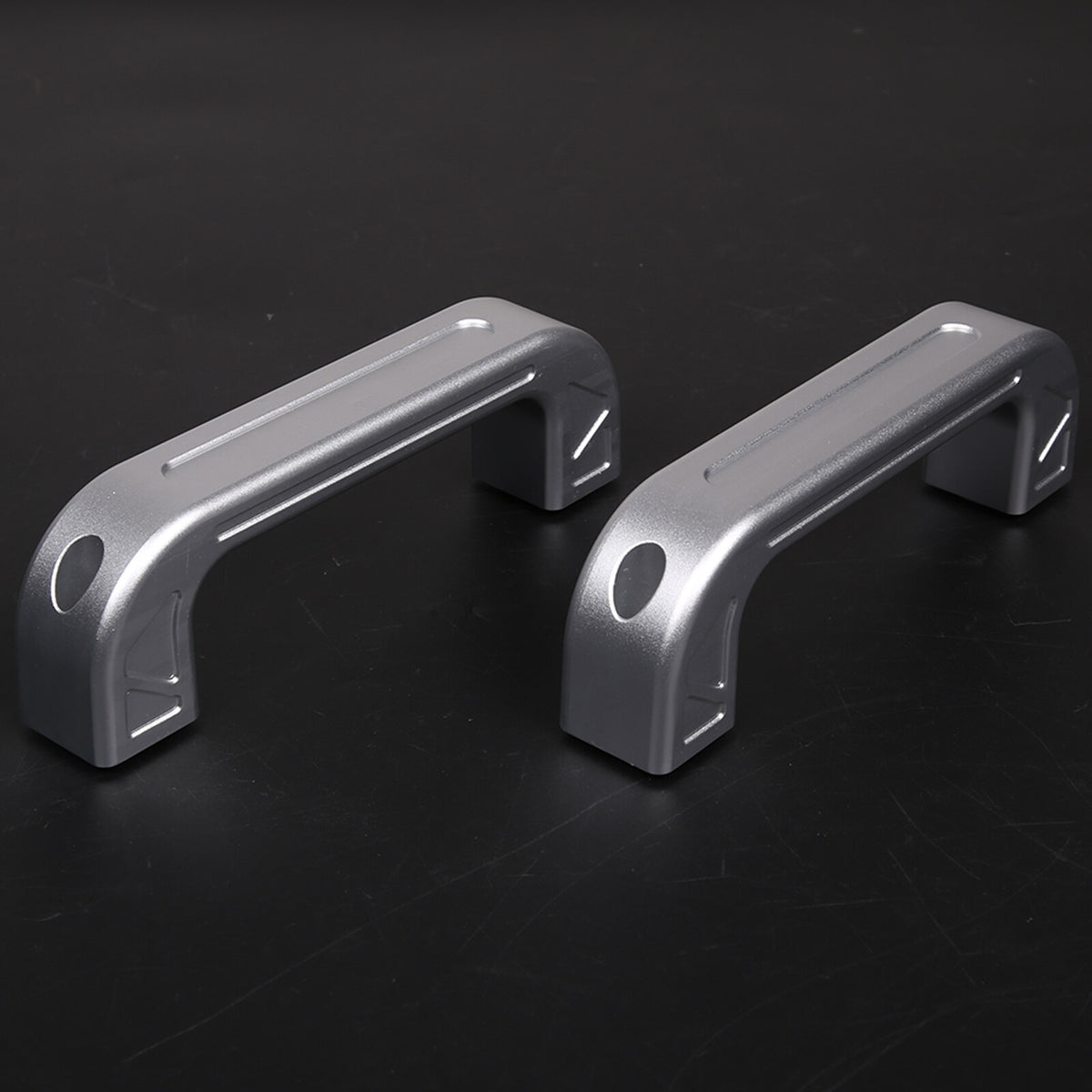 Silver Interior A-Pillar Grab Handle Trim Frame For Nissan Titan 2016-2023 7