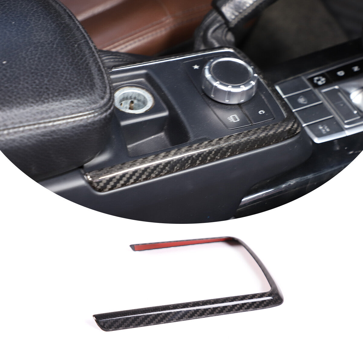REAL Carbon Fiber Center Console Frame Trim For Benz G Class W463 G500 G63 12-18 4