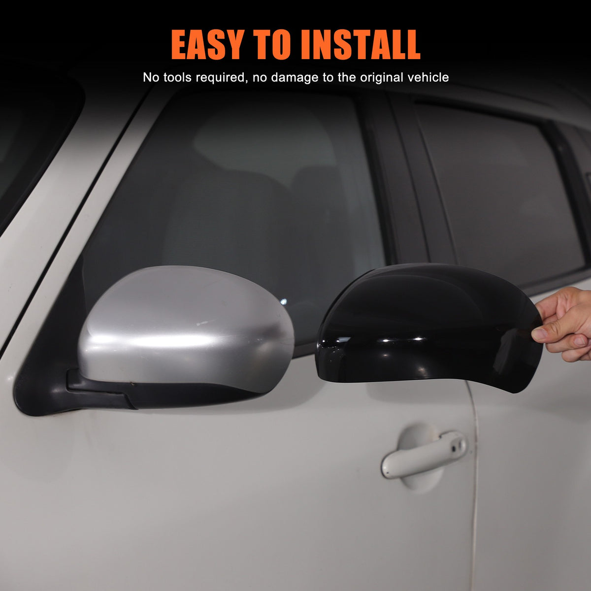 Piano Black ABS Full Wrap Exterior Side Mirror Cover For Nissan Juke 2010-2014 9