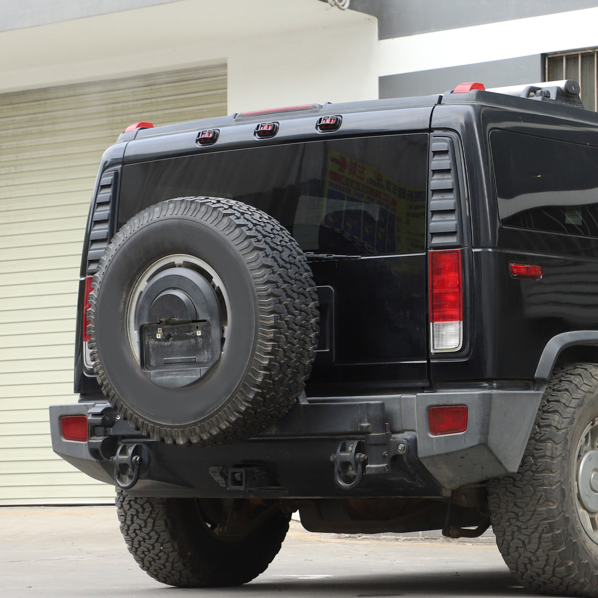 Matte Black ABS Roof Light Cover For Hummer H2 2003-2009 14