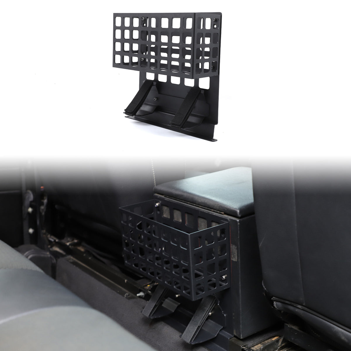 Rear Armrest Storage Box Fire Extinguisher Bracket For LR Defender L316 2004-18 4