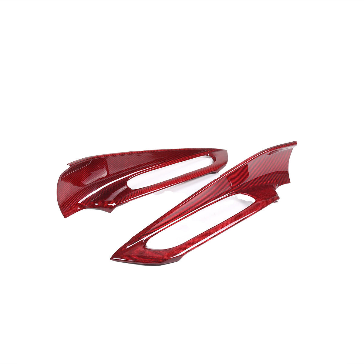 Red Real Carbon Fiber Full Interior Set Decor Trim Kit for Corvette C8 20-25 - Styles 31-35 32