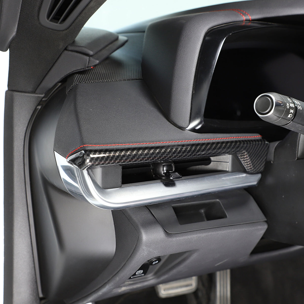 Carbon Fiber ABS Interior Full Decor Cover Trim Kit For Corvette C8 2020-2025 - Styles 51-55 11