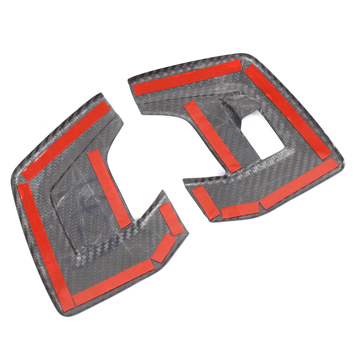 Real Carbon Fiber Front Rear Door Switch Cover Trim For Lamborghini Urus 2018-21 11
