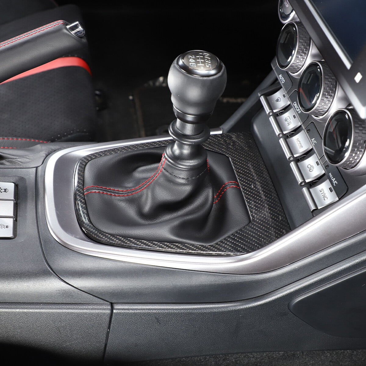 Real Dry Carbon Fiber Center Gear Panel Trim Kit For Toyota 86/Subaru BRZ MT 22+ 11